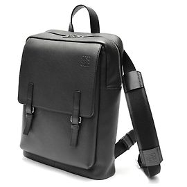 Schwarzer Militär-Rucksack von Loewe Schwarz