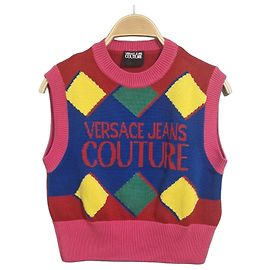 Top Versace en coton multicolore Multicolore