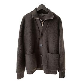Hermès Cardigan Mantel Lammwolle Braun Andere