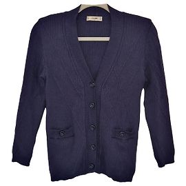 Pull Céline en laine bleu foncé Bleu foncé