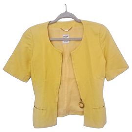 Céline Yellow Wool Jacket Yellow