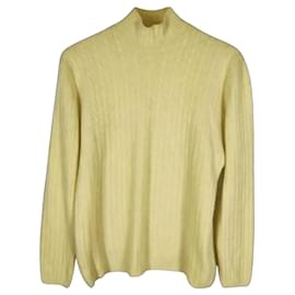 Brunello Cucinelli Gelbe Kaschmir Strickware Gelb