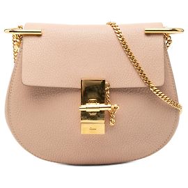 Mini sac en cuir rose Drew de Chloé Rose