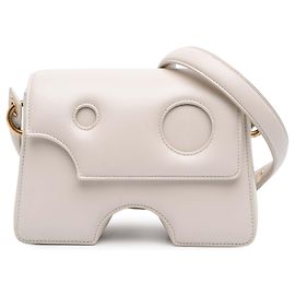 Off White Bolsa transversal Burrow 22 em couro branco Off-White Branco