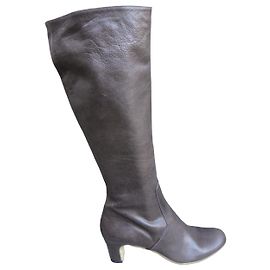 Autre Marque Botas Roberto Del Carlo de couro marrom Marrom