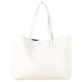 Sac T Large Tom Ford en cuir blanc Blanc Écru