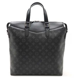 Louis Vuitton Monogram Eclipse Briefcase Black Grey