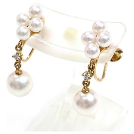Orecchini in Perle Akoya Au750 MIKIMOTO D'oro
