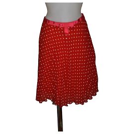 Red Valentino gonna Weiß Rot