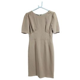 Beige Viskose-Mix Kleid Dolce & Gabbana Größe 44 Beige