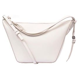 Bolsa de couro Hammock Hobo LOEWE Branco