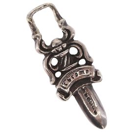 Chrome Hearts Dagger Charm Pendant Top Ag925 Silver Auth 171138SM Silvery
