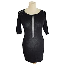 Robe pull noire Maje Noir