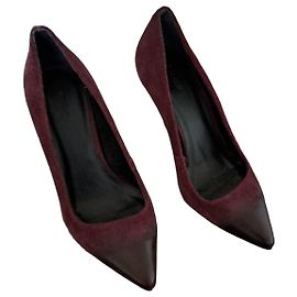 Escarpins en daim bordeaux Maje Bordeaux