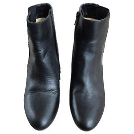 Mellow Yellow Botas ankle pretas com glitter Preto Metálico