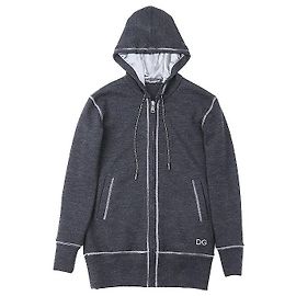 Dolce & Gabbana Mohair-Mix Hoodie von Dolce&Gabbana Braun Anthrazitgrau