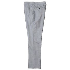 Calças de twill clássicas 100% lã Thom Browne Marrom