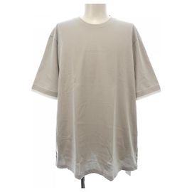 Hermès Camiseta de algodón Hermes Detail Saddle Stitch XL Gris