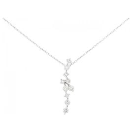 Autre Marque Au750 Diamant-Halskette Silber