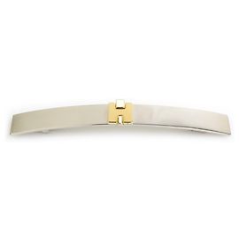 Grampo Hermès em ouro, prata e off-white Prata Dourado Fora de branco