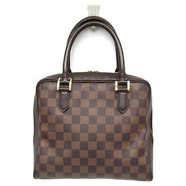 Bolsa de mão Louis Vuitton Damier Brera N51150 para mulheres Damier ebene