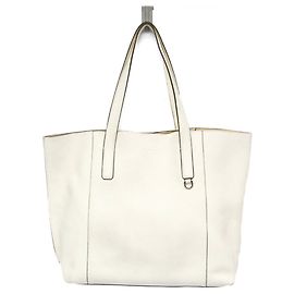 Bolso Tote de Cuero Edición Limitada Paper Bag de Tod's Blanco