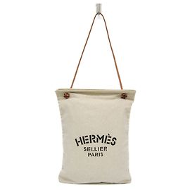 Bolsa de Ombro Aline GM da Hermès Marrom Fora de branco