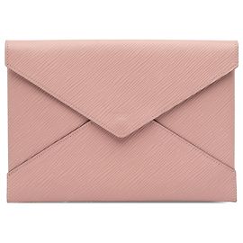 Conjunto Pochette Kirigami Epi Rosa Louis Vuitton Rosa
