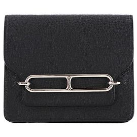 Portafoglio Slim Roulis Hermès Nero