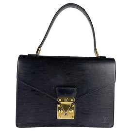 Louis Vuitton Epi Concorde Handbag Black