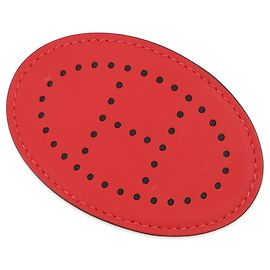 Barrette Hermès Evelyn PM Rouge Ladue en cuir Swift Rouge