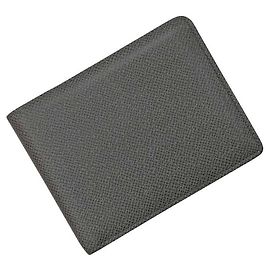 Portefeuille bi-fold Louis Vuitton gris glacier Marron Autre