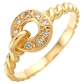 Christian Dior Diamantring aus 18K Gelbgold Golden
