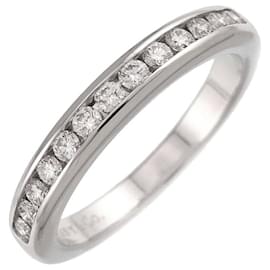 Anello in diamante con impostazione a canale a mezzocircolo Tiffany & Co. Argento