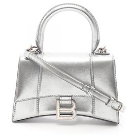 Bolsa Balenciaga Hourglass XS Prata Prata