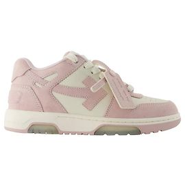 Out Of Office Sneakers - OFF WHITE - Leather - Pink Pink