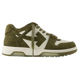 Baskets Out Of Office - OFF WHITE - Cuir - Kaki Vert Kaki