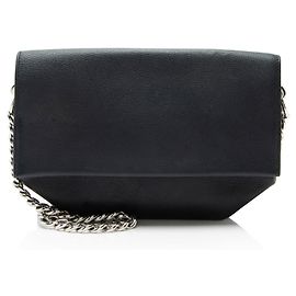 Borsa a spalla Hermès Taurillon Novillo Opli 24 con catena Nero