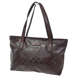 Gucci Plus Tote GG Imprime Medium Dark red