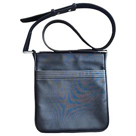 Loewe Messenger Bag Monogram Canvas Leather Black