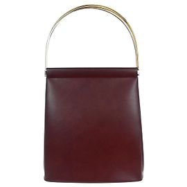 Bolso Trinity de cuero de Cartier Burdeos