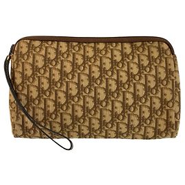 Pochette Christian Dior Trotter Beige/Marron Marron Beige