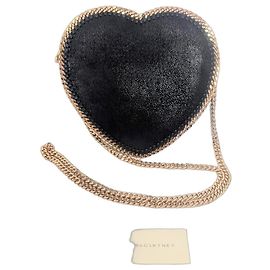 Stella Mc Cartney Borsa a tracolla a forma di cuore Falabella di Stella McCartney Nero Gold hardware