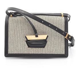 Borsa a Spalla Loewe Barcelona Nero Crudo