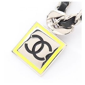 Collier Coco Mark de Chanel Noir Argenté Jaune