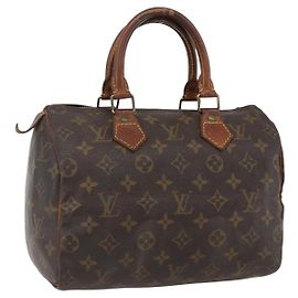 LOUIS VUITTON Bolso de Mano Monogram Speedy 25 M41528 LV Auth 172032 Monograma