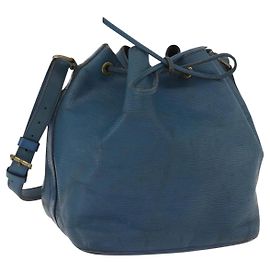 LOUIS VUITTON Borsa a Spalla Petit Noé Epi Blu M44105 LV Auth ka2419 Blu