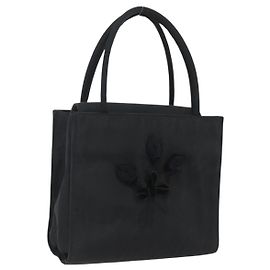 PRADA Sac à main en nylon noir Auth ti3686 Noir