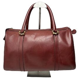 Autre Marque Bolso Boston de cuero burdeos vintage de Cartier Burdeos