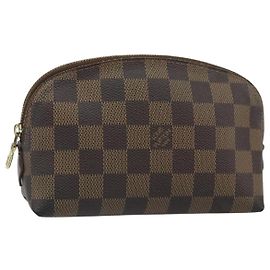LOUIS VUITTON Kosmetiktäschchen PM Damier Ebene N47516 Authentisch LV hk3473 Damier ebene